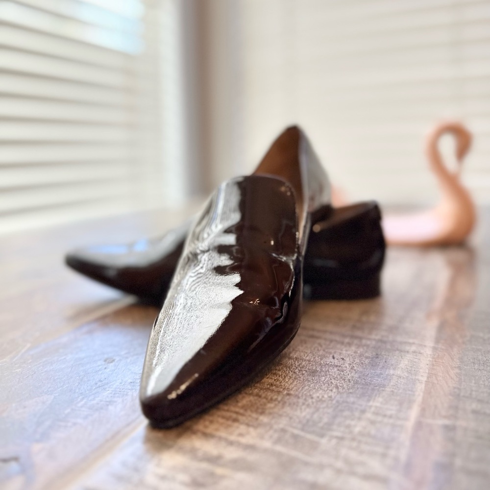 Calvin Klein Ox Blood Patent Loafer